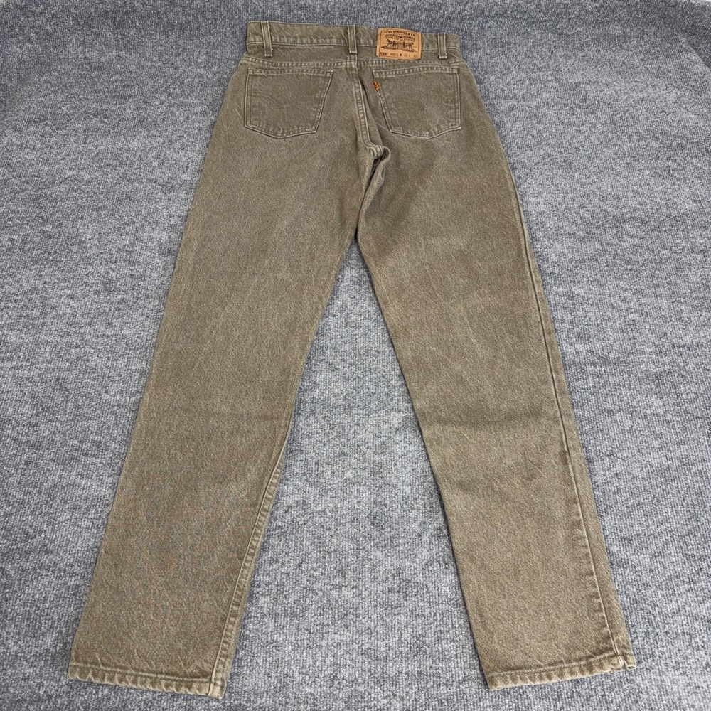 Vintage Levi's 550 Orange Tab Brown Denim Jeans Made in USA Relaxed 31x32 90s - Picture 13 of 14